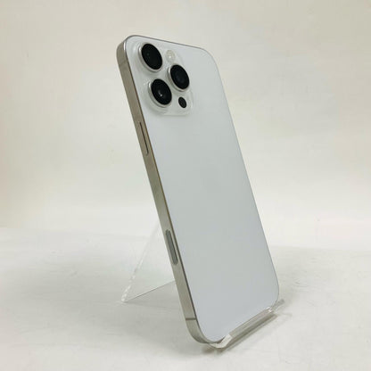 【全額返金保証】【最速発送】Apple iPhone iPhone 16 Pro Max 256GB ホワイトチタニウム au SIMフリー 白ロム 美品 動作確認済 94%