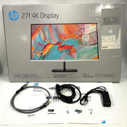 【全額返金保証】【最速発送】HP 27f 4K Display HSD-0035-K 27インチ 動作確認済