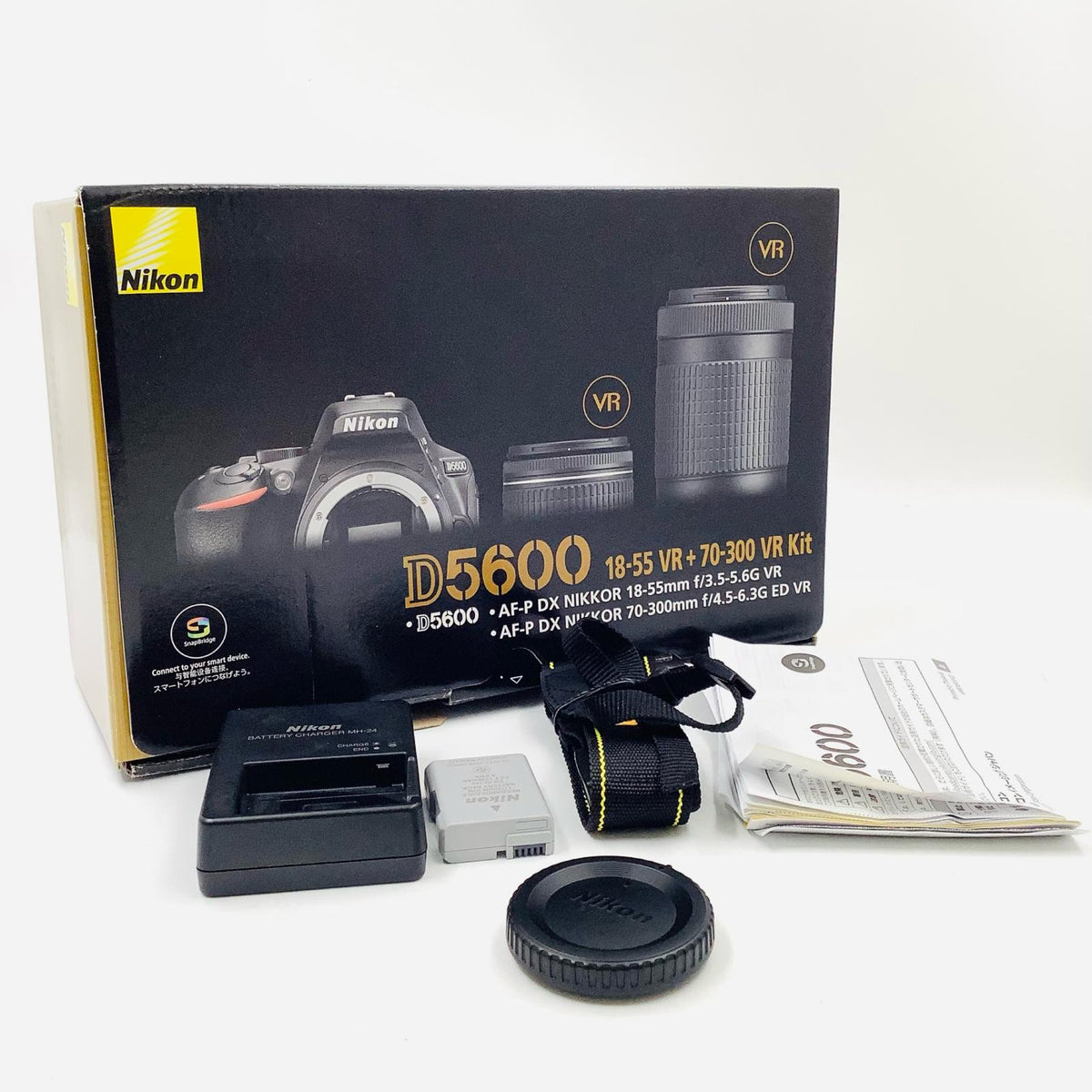 【全額返金保証】【最速発送】Nikon デジタル一眼 D5600 ボディ ブラック 美品 動作確認済