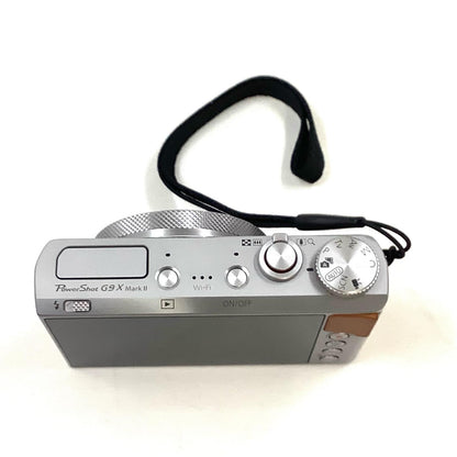 【全額返金保証】【最速発送】Canon コンパクトデジタルカメラ PowerShot G9 X Mark II シルバー 超美品 動作確認済