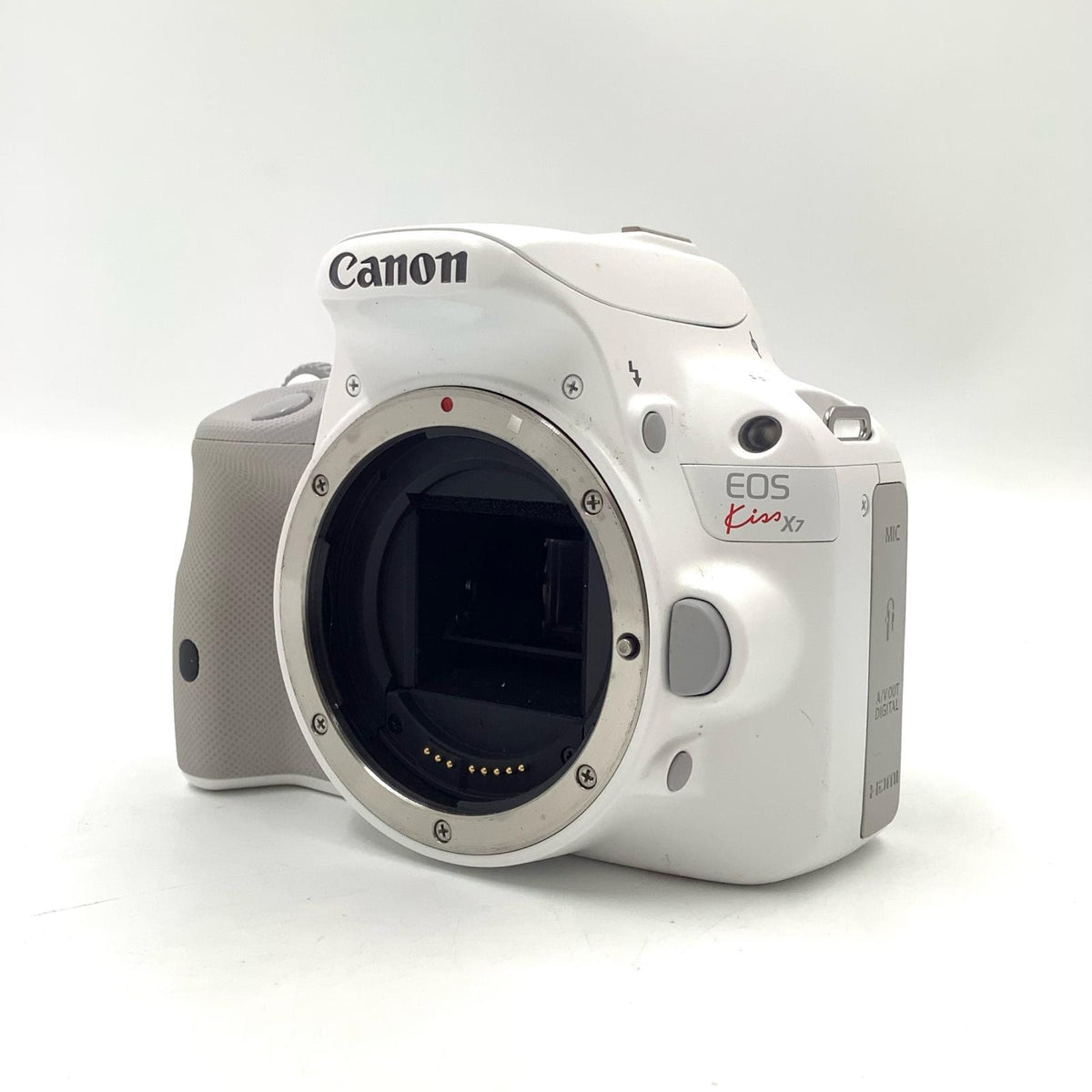 【全額返金保証】【最速発送】Canon デジタル一眼 EOS Kiss X7 ボディ ホワイト 動作確認済