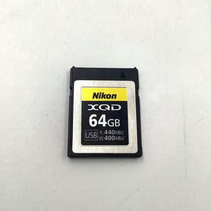【全額返金保証】【最速発送】Nikon XQDメモリーカード64GB MC-XQ64G 超美品 動作確認済