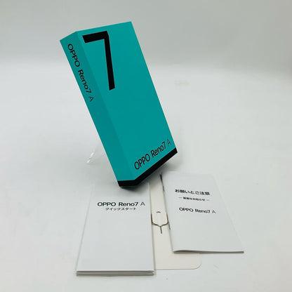【最速発送】OPPO Reno 7 A 128GB ドリームブルー Softbank SIMフリー 白ロム【難有】