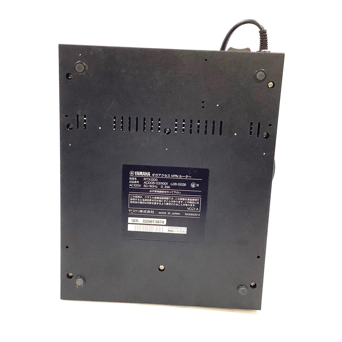 【全額返金保証】【最速発送】YAMAHA RTX1200 動作確認済