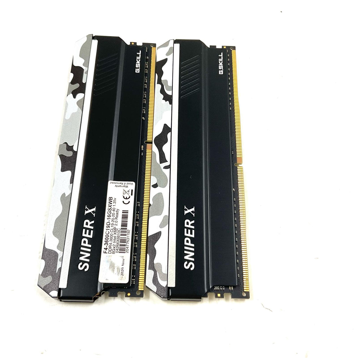 【全額返金保証】【最速発送】G.Skill メモリ F4-3600C19D-16GSXWB 超美品 動作確認済