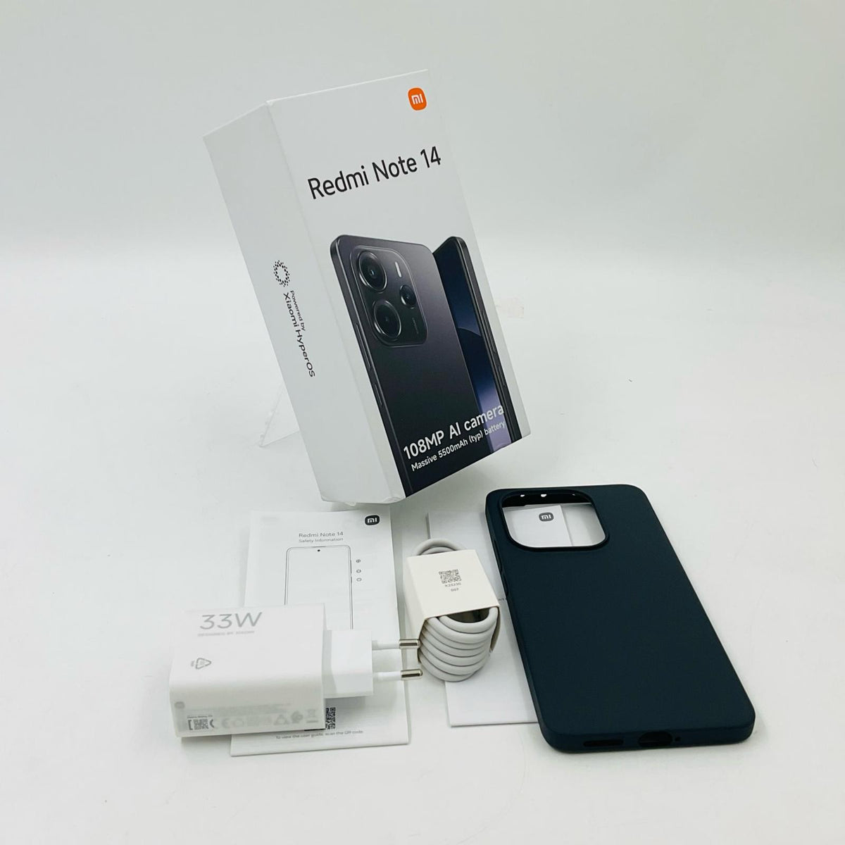 【全額返金保証】【最速発送】Xiaomi Redmi Note　14 128GB ミッドナイトブラック SIMフリー 24117RN76G 白ロム 超美品 動作確認済