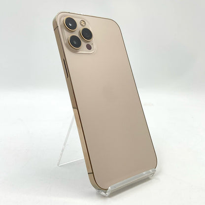 【全額返金保証】【最速発送】Apple iPhone iPhone 12 Pro Max 256GB ゴールド Softbank SIMフリー 白ロム 動作確認済 73%