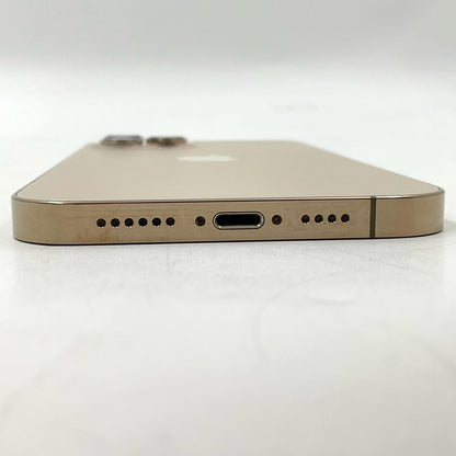 【全額返金保証】【最速発送】Apple iPhone iPhone 12 Pro Max 256GB ゴールド Softbank SIMフリー 白ロム 動作確認済 73%