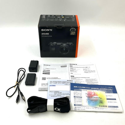 【全額返金保証】【最速発送】Sony デジタル一眼 α6400 ILCE-6400 ボディ シルバー 美品 動作確認済