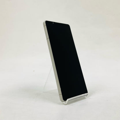 【最速発送】Sony Xperia 1 V 256GB プラチナシルバー docomo SIMフリー S0-51D 白ロム【難有】