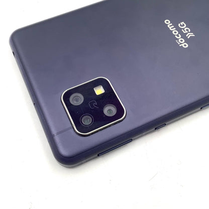 【全額返金保証】【最速発送】SHARP AQUOS sense5G 64GB ダークネイビー docomo SIMフリー SH-53A 白ロム 動作確認済