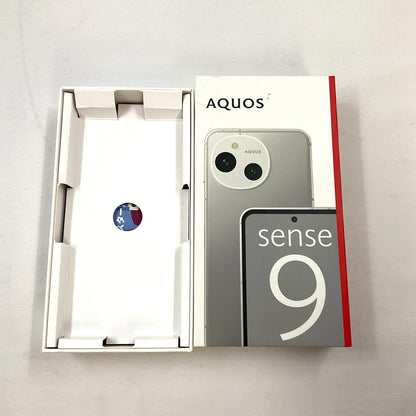 【全額返金保証】【最速発送】SHARP AQUOS sense9 128GB ホワイト 楽天モバイル SIMフリー SH-M29 白ロム 動作確認済
