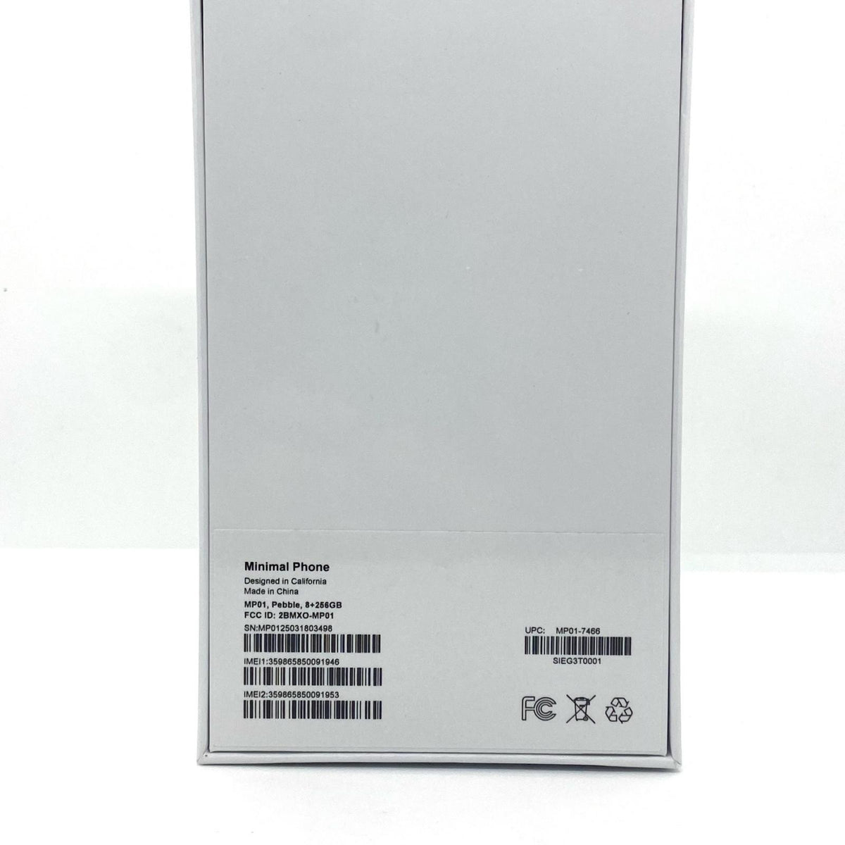 【全額返金保証】【最速発送】minimal Minimal Phone MP01 256GB Pebble MP01 新品未開封 即納OK