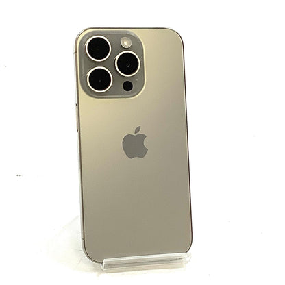【全額返金保証】【最速発送】Apple iPhone iPhone Pro 15 256GB ナチュラルチタニウム Softbank SIMフリー 白ロム 美品 動作確認済 80%
