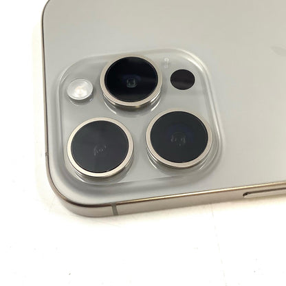 【全額返金保証】【最速発送】Apple iPhone iPhone Pro 15 256GB ナチュラルチタニウム Softbank SIMフリー 白ロム 美品 動作確認済 80%