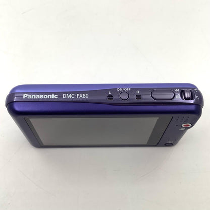 【全額返金保証】【最速発送】Panasonic コンパクトデジタルカメラ LUMIX DMC-FX80-V [アイリスバイオレット] 動作確認済