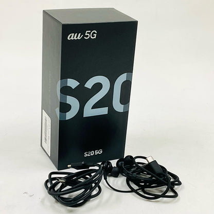 【最速発送】SAMSUNG Galaxy S20 5G 128GB クラウド ブルー au SCG01 白ロム【難有】