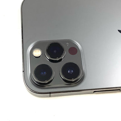 【全額返金保証】【最速発送】Apple iPhone iPhone 12 Pro Max 128GB グラファイト au 白ロム 動作確認済 90%