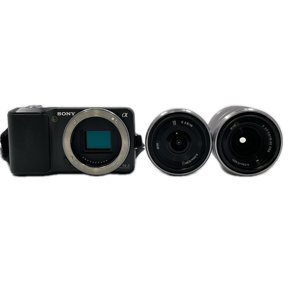 【最速発送】Sony デジタル一眼 α NEX-3D ダブルレンズキット ブラック【難有】