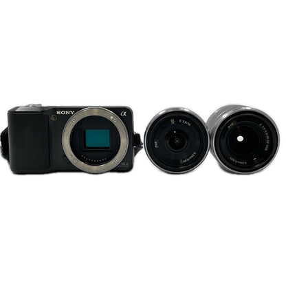 【最速発送】Sony デジタル一眼 α NEX-3D ダブルレンズキット ブラック【難有】