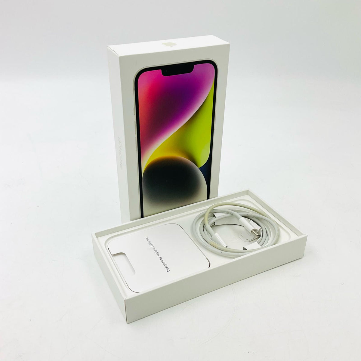 【全額返金保証】【最速発送】Apple iPhone iPhone 14 128GB スターライト 楽天モバイル SIMフリー 白ロム 動作確認済 77%