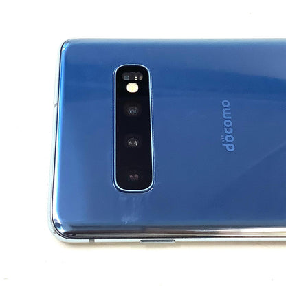 【全額返金保証】【最速発送】SAMSUNG Galaxy S 10 128GB プリズム ブルー docomo SIMフリー SC-03L 白ロム 動作確認済