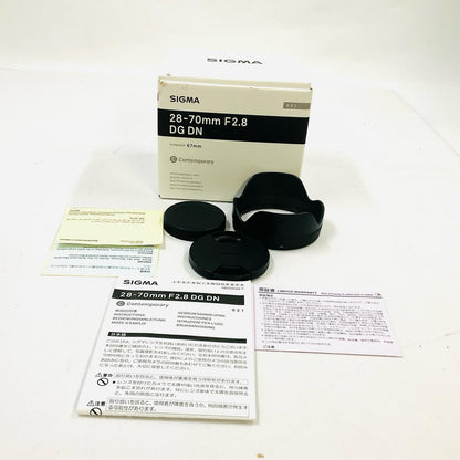 【全額返金保証】【最速発送】SIGMA 28-70mm F2.8 DG DN [ソニーE用] 動作確認済