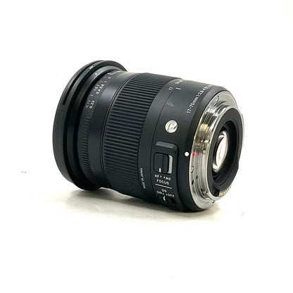 【全額返金保証】【最速発送】SIGMA 17-70mm F2.8-4 DC MACRO OS HSM [キヤノン用] 美品 動作確認済