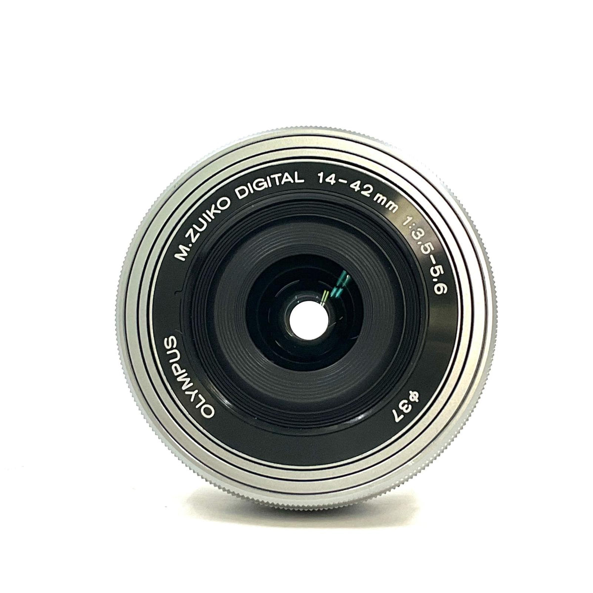 【全額返金保証】【最速発送】OLYMPUS M.ZUIKO DIGITAL ED 14-42mm F3.5-5.6 EZ [シルバー] 美品 動作確認済