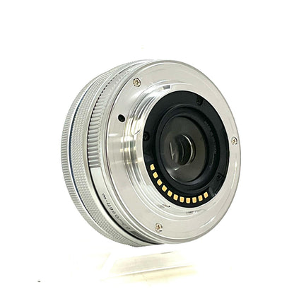 【全額返金保証】【最速発送】OLYMPUS M.ZUIKO DIGITAL ED 14-42mm F3.5-5.6 EZ [シルバー] 美品 動作確認済