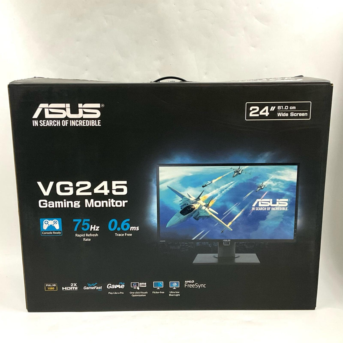 【全額返金保証】【最速発送】ASUS VG245HE-J ブラック 24インチ 動作確認済