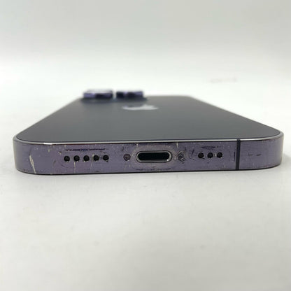 【全額返金保証】【最速発送】Apple iPhone iPhone 14 Pro 256GB ディープパープル Softbank SIMフリー 白ロム 動作確認済 79%