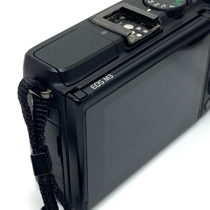 【全額返金保証】【最速発送】Canon デジタル一眼 EOS M3 ボディ ブラック 動作確認済