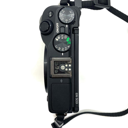 【全額返金保証】【最速発送】Canon デジタル一眼 EOS M3 ボディ ブラック 動作確認済