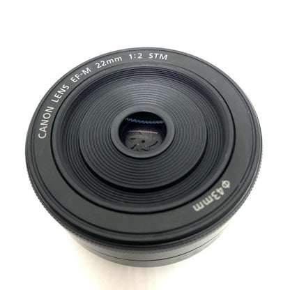 【全額返金保証】【最速発送】Canon EF-M 22mm F2 STM 動作確認済