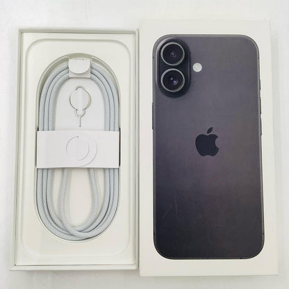 【全額返金保証】【最速発送】Apple iPhone iPhone 16 128GB ブラック 楽天モバイル SIMフリー 美品 動作確認済 100%