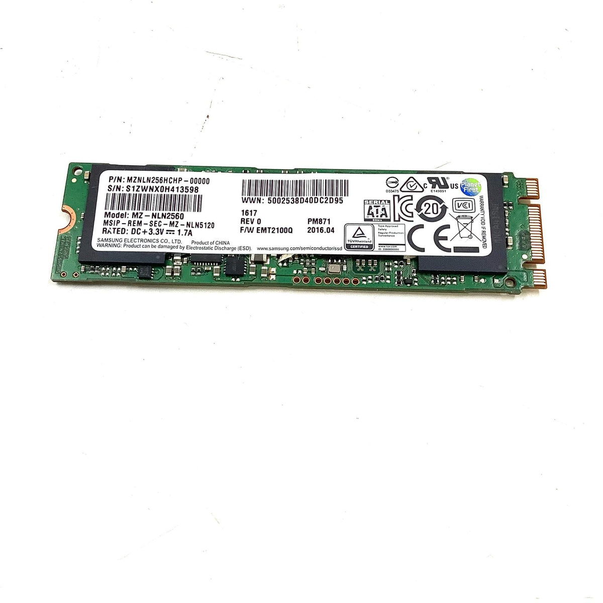 【全額返金保証】【最速発送】SAMSUNG ストレージ 256GB MZNLN256HCHP-00000 美品 動作確認済