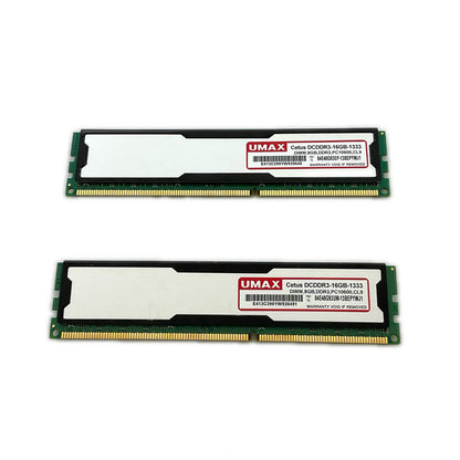 【全額返金保証】【最速発送】UMAX メモリ 8GB x 2枚 Cetus DCDDR3-16GB-1333 美品 動作確認済