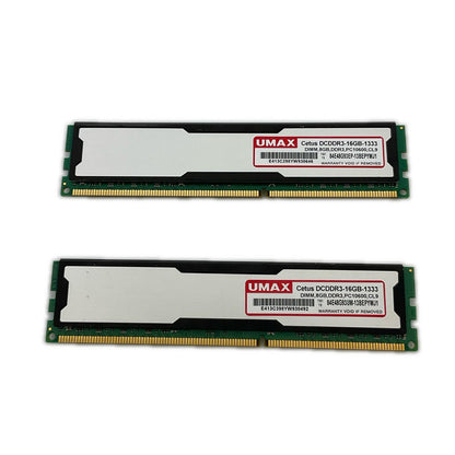【全額返金保証】【最速発送】UMAX メモリ 8GB x 2枚 Cetus DCDDR3-16GB-1333 美品 動作確認済