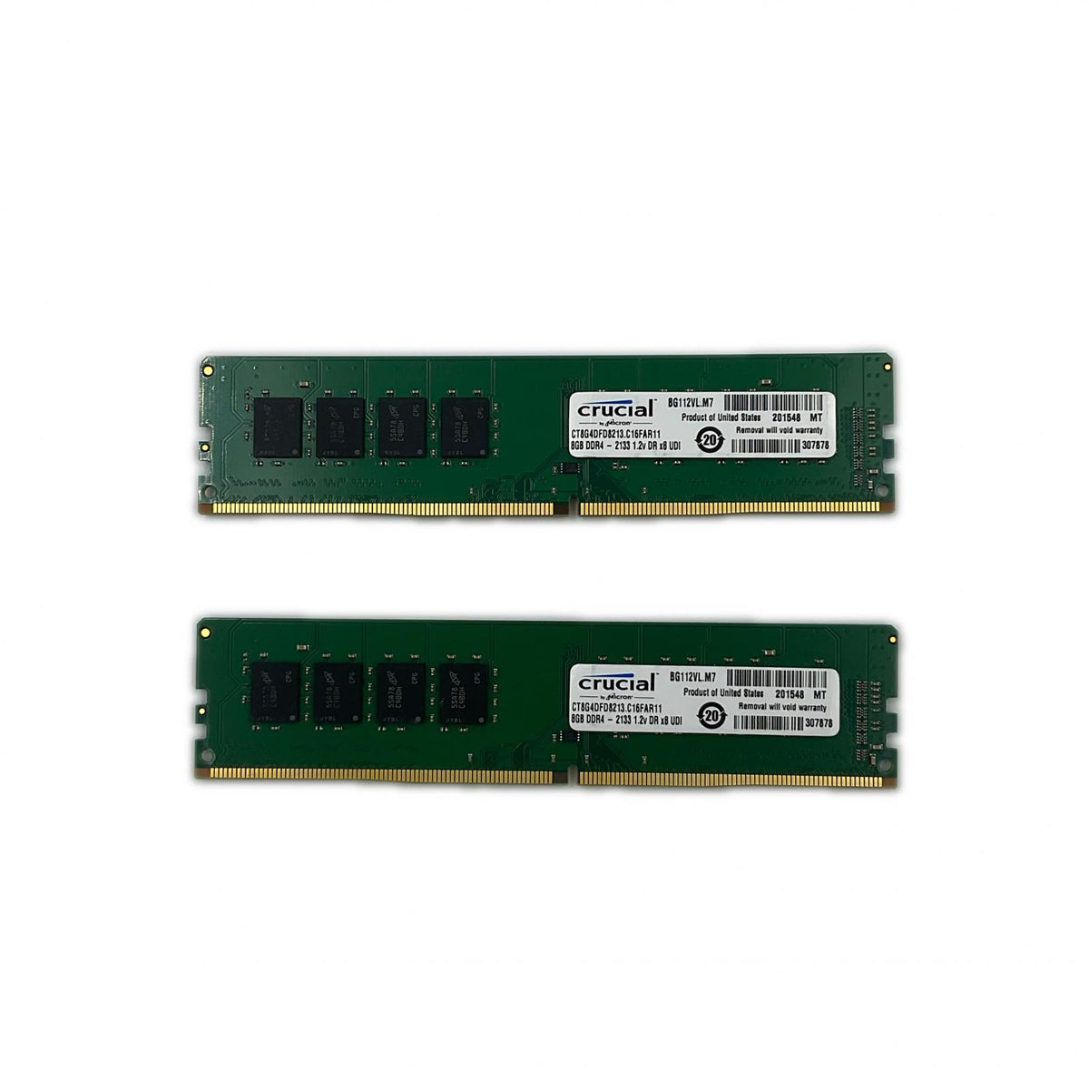 【全額返金保証】【最速発送】Crucial メモリ 8GB ｘ2枚 CT8G4DFD8213.C16FAR11 美品 動作確認済