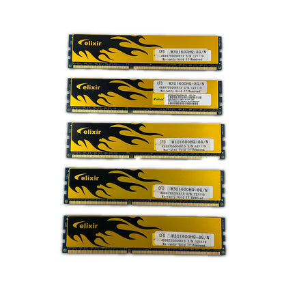 【全額返金保証】【最速発送】CFD メモリ DDR3 PC3-12800 8GB x5枚 W3U1600HQ-8G/N 美品 動作確認済