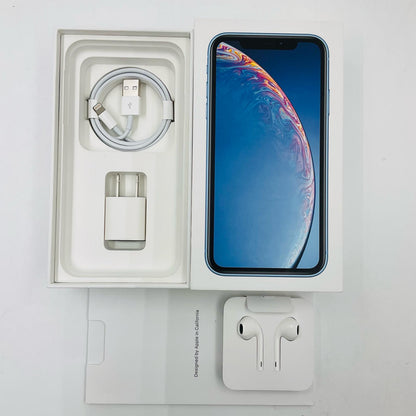 【全額返金保証】【最速発送】Apple iPhone iPhone Xr 64GB ブルー docomo 白ロム 動作確認済 78%