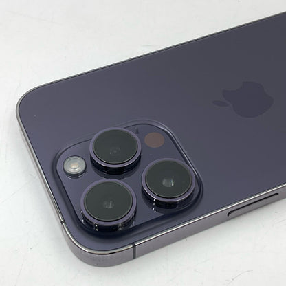 【全額返金保証】【最速発送】Apple iPhone iPhone Pro 14 128GB パープル SIMフリー 白ロム 動作確認済 87%