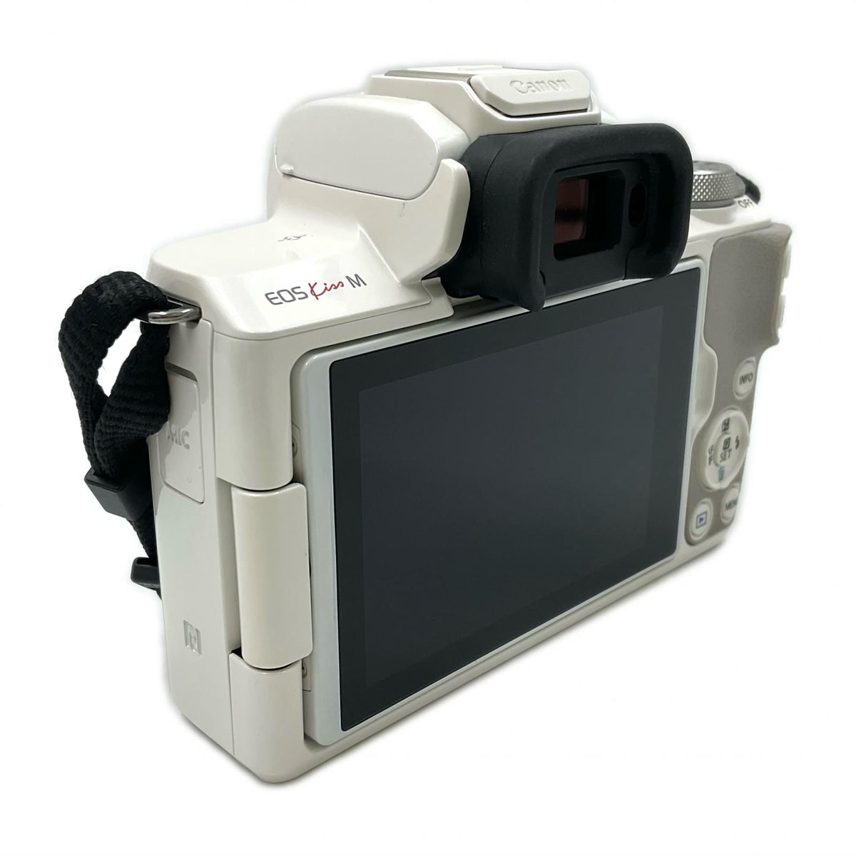 【全額返金保証】【最速発送】Canon デジタル一眼 EOS Kiss M ボディ ホワイト 美品 動作確認済