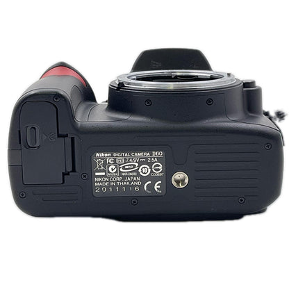 【全額返金保証】【最速発送】Nikon デジタル一眼 D60 ボディ ブラック 動作確認済