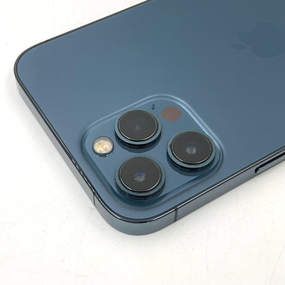 【最速発送】Apple iPhone iPhone 12 Pro Max 256GB パシフィックブルー docomo 白ロム【難有】 100%