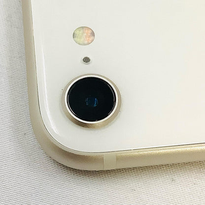【全額返金保証】【最速発送】Apple iPhone iPhone SE（第3世代） 64GB スターライト au SIMフリー 白ロム 動作確認済 76%