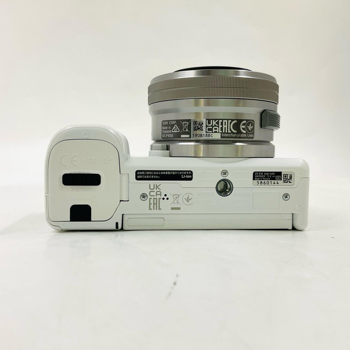 【全額返金保証】【最速発送】Sony デジタル一眼 VLOGCAM ZV-E10K パワーズームレンズキット ホワイト 美品 動作確認済