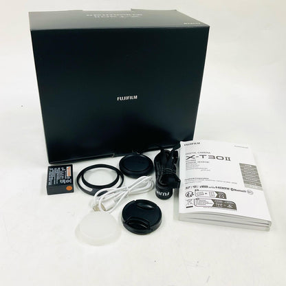 【全額返金保証】【最速発送】FUJIFILM デジタル一眼 X-T30 II XC15-45mmレンズキット シルバー 超美品 動作確認済