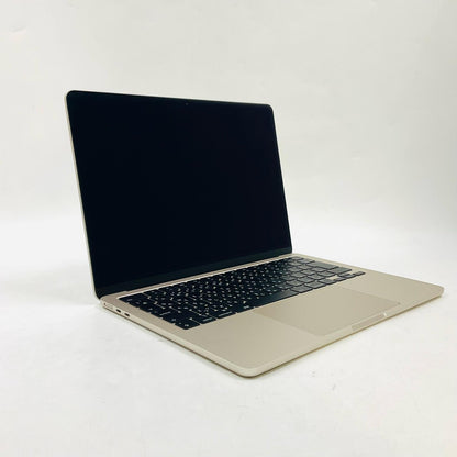 【全額返金保証】【最速発送】Apple MacBook Air 13インチ 2022 Apple M2 16GB SSD 512GB スターライト 95% 超美品 動作確認済